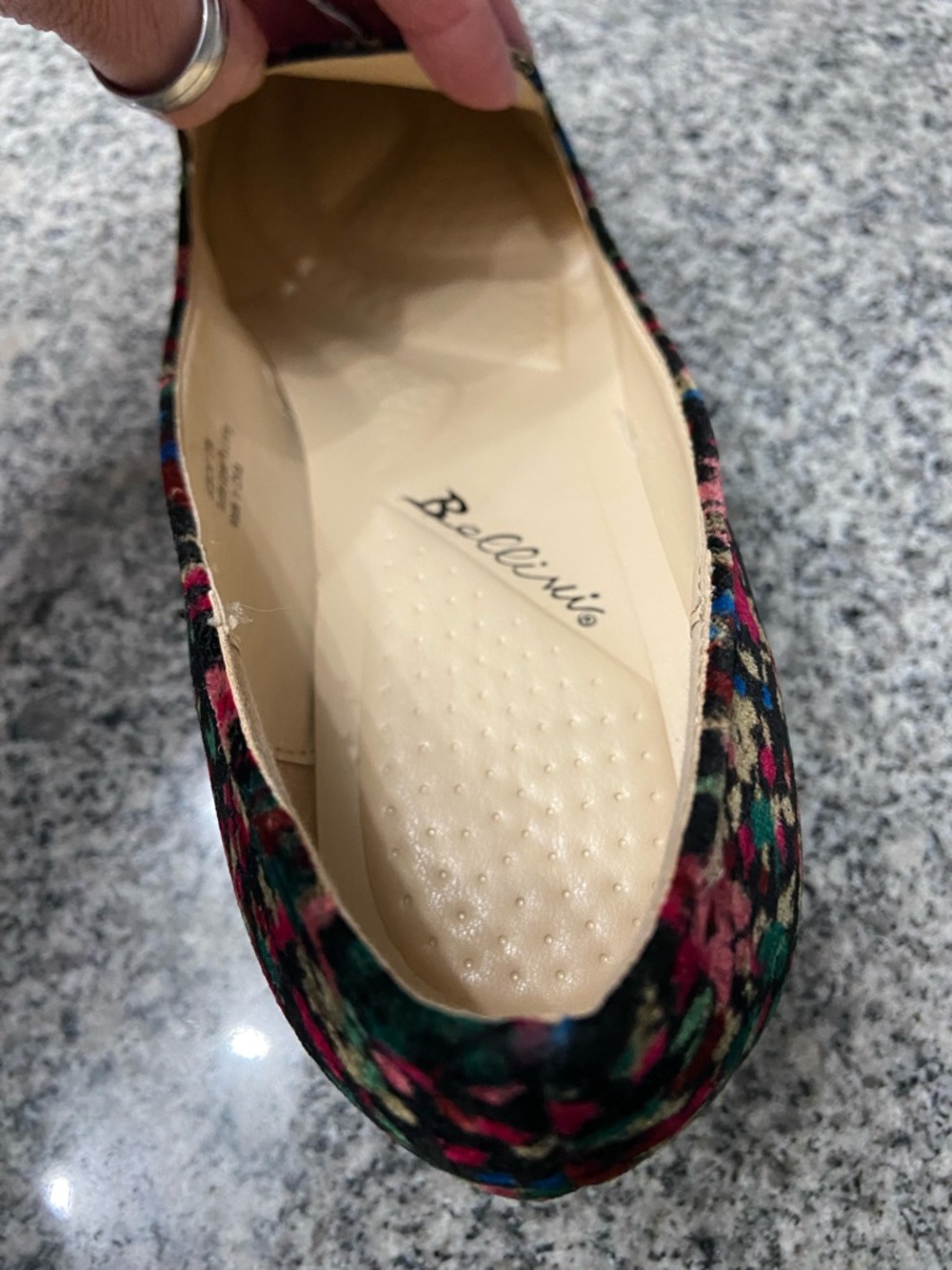 Beautiful BELLINI Bobcat Black Floral Velvet 2.25" Kitten Heel Dark Fairy 11W - Picture 10 of 17